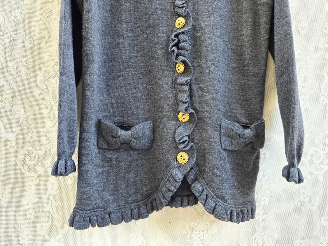 빈티지 금장단추 울 100% 가디건 상품이미지4