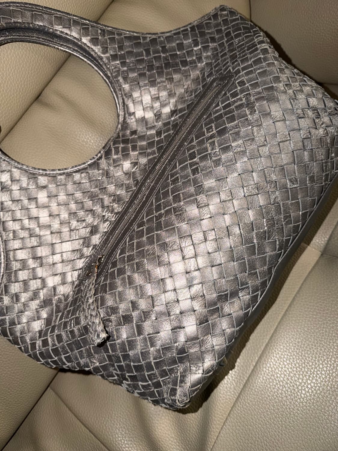 Metallic woven shoulder bag 상품이미지6