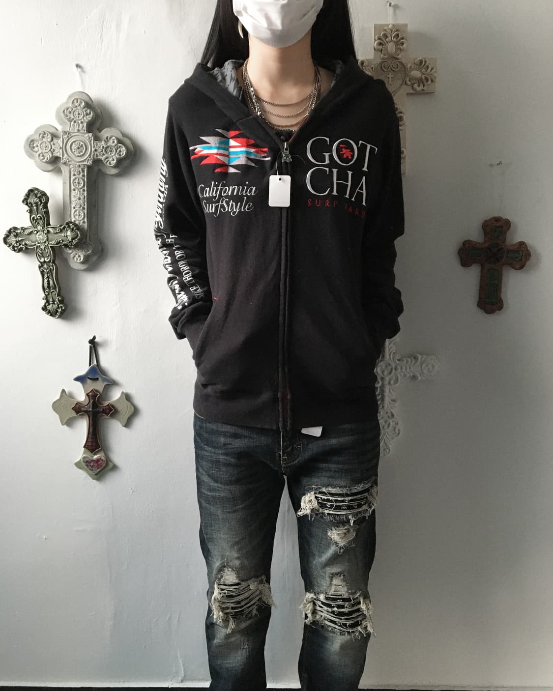 Gotcha navaho point hood zip up 상품이미지8