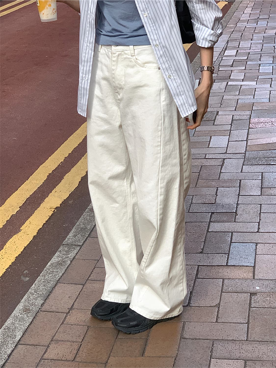 크렘므 cre-me 절개 데님(L) 새상품 상품이미지2