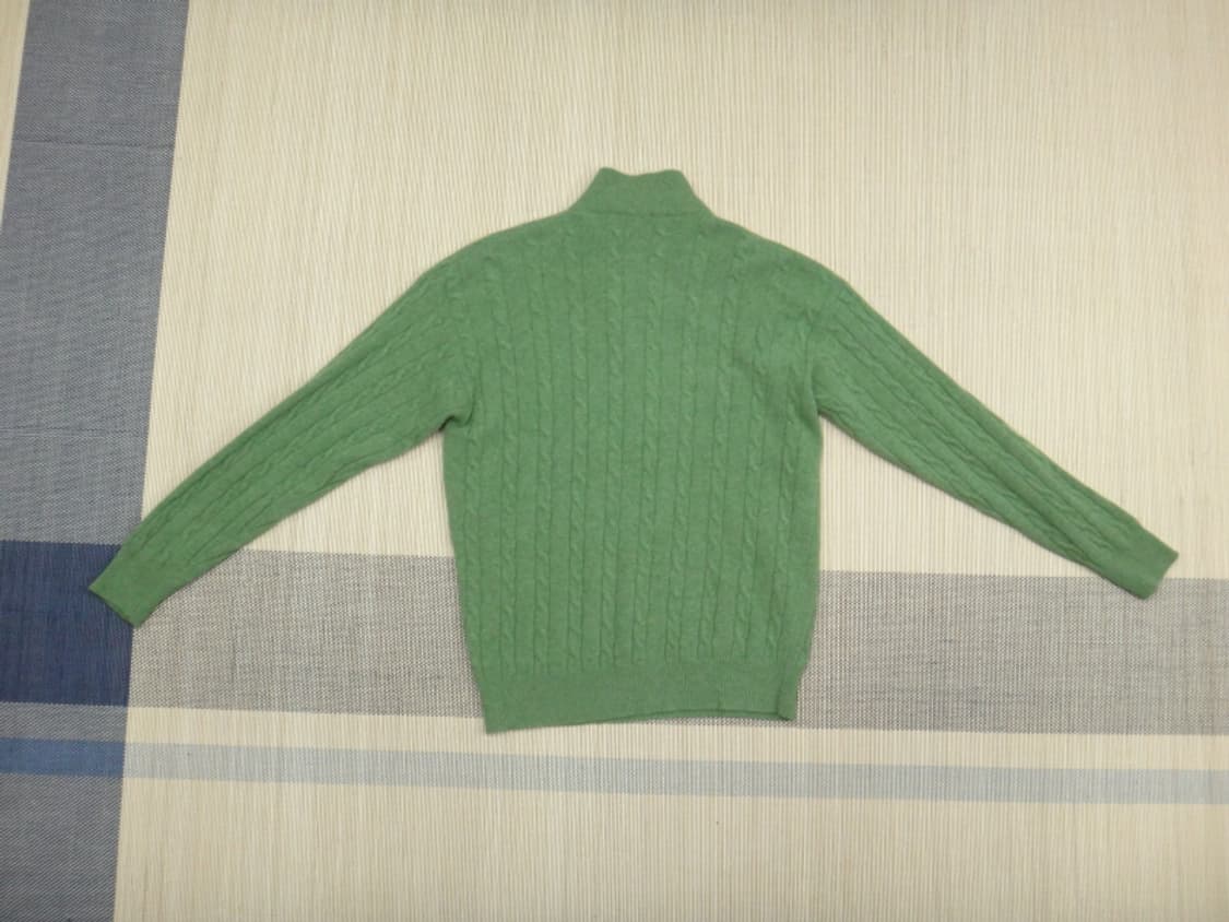 (L) BELVEDERE 이태리 울 반집업 터틀넥 니트 상품이미지2