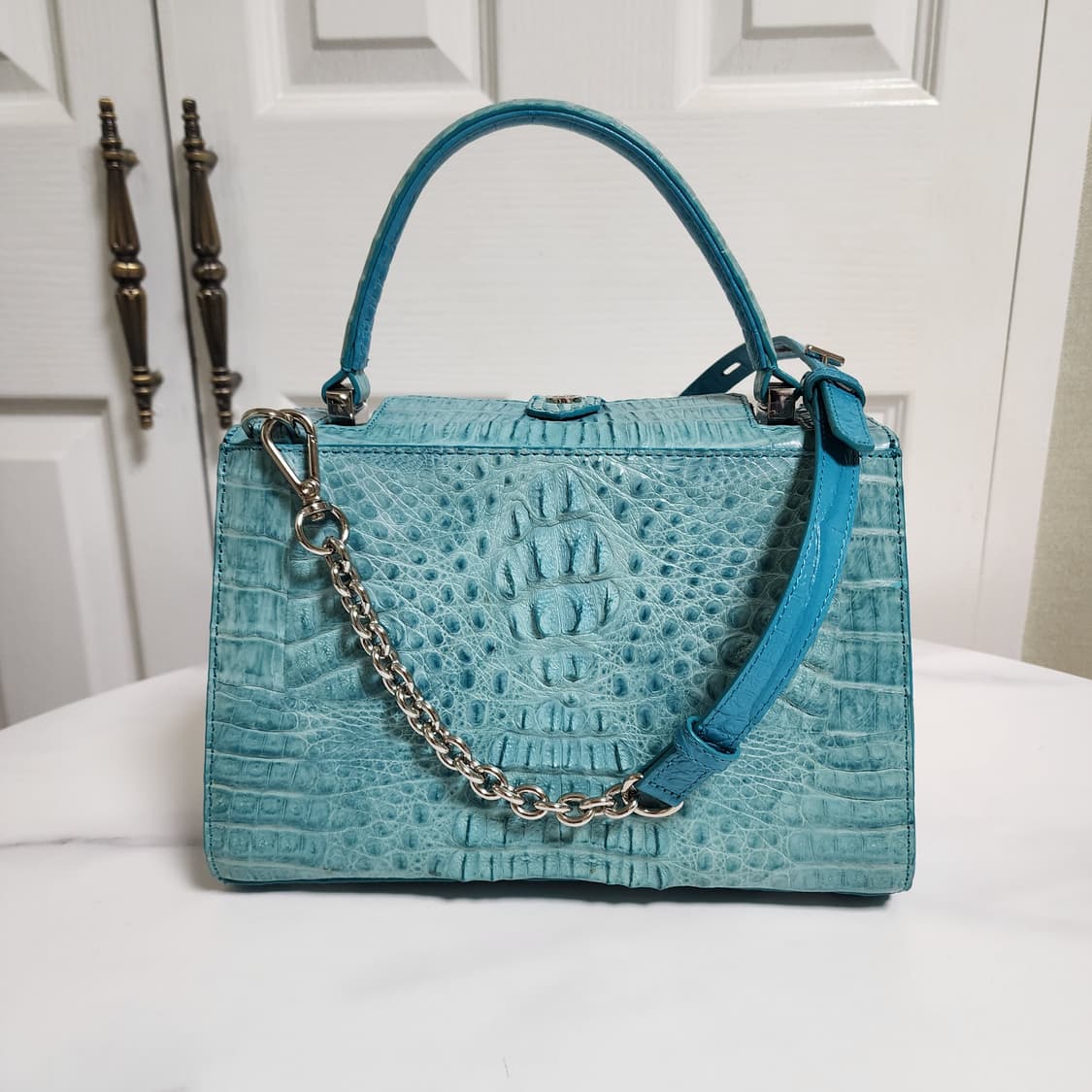 상태굿) 잘모이 악어 토트, 크로스백 상품이미지1