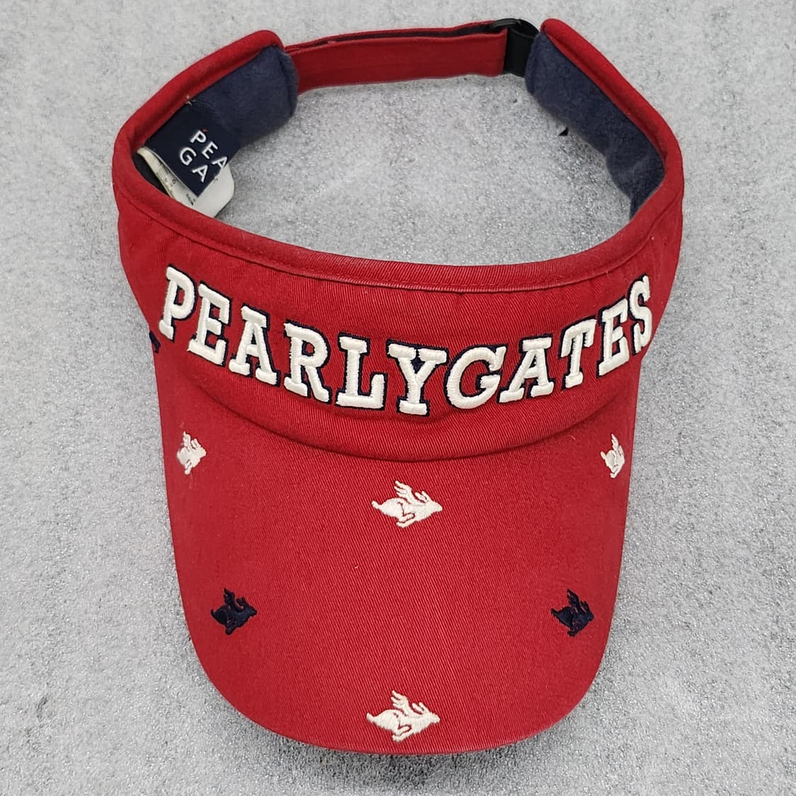 PEARLY GATES 정품 썬캡 레드 56cm 상품이미지1