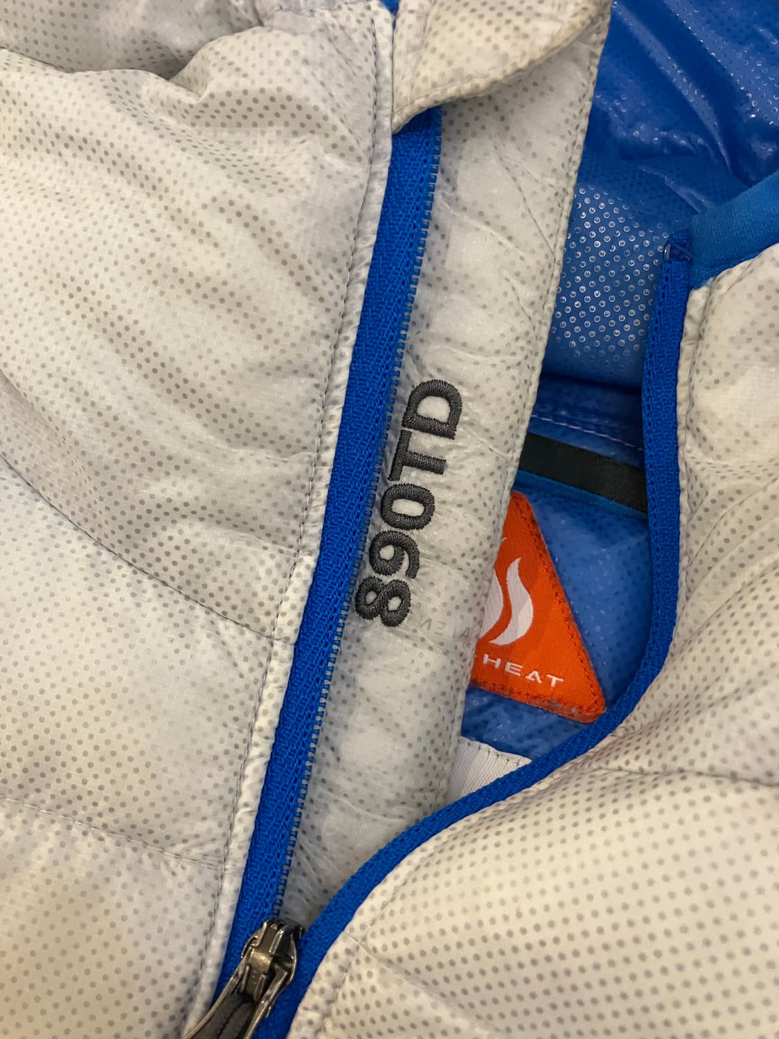 컬럼비아 고프코어 초경량패딩 스카이블루 옴니히트 상품이미지4