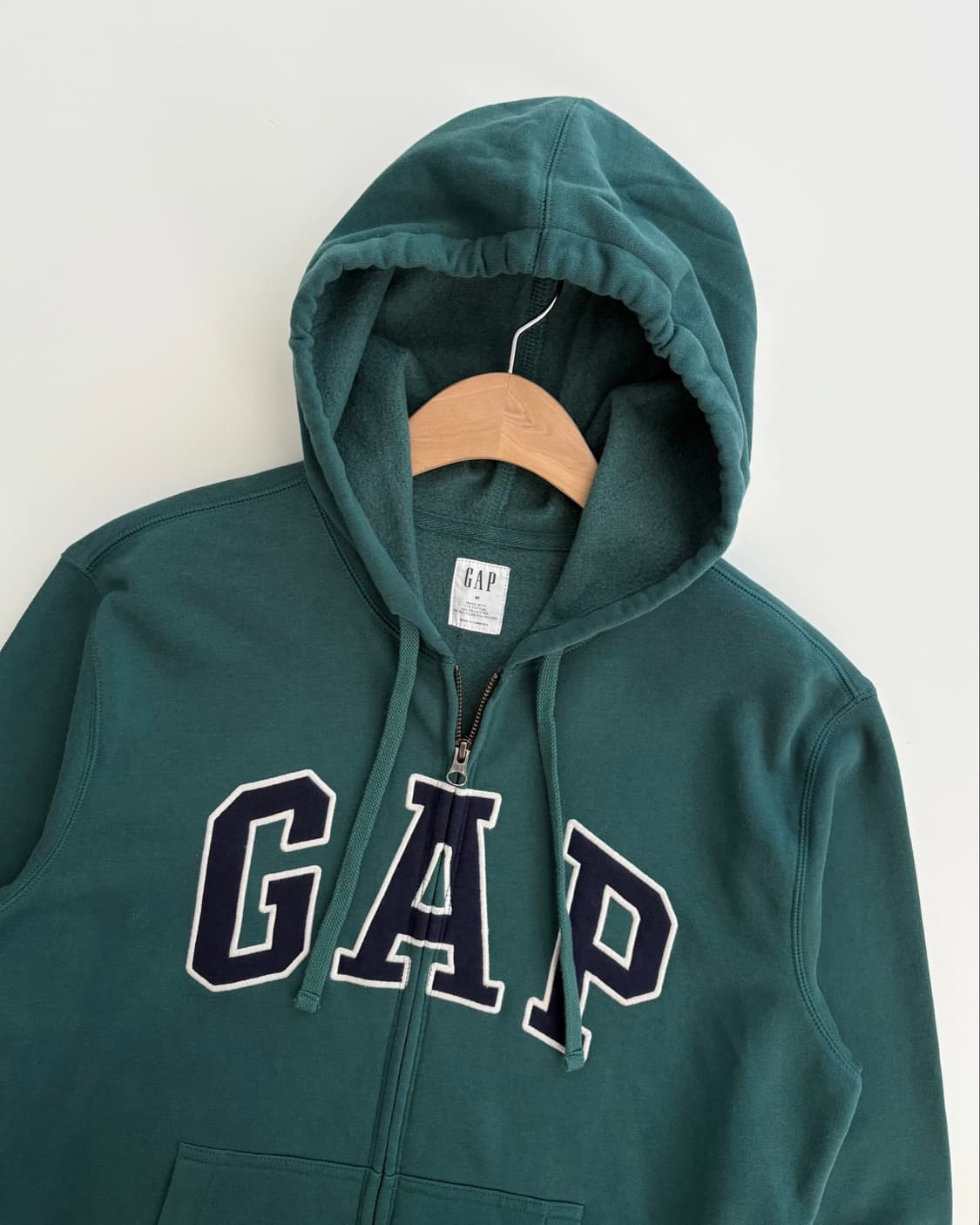 Gap 갭 그린컬러 로고 후드집업 상품이미지2