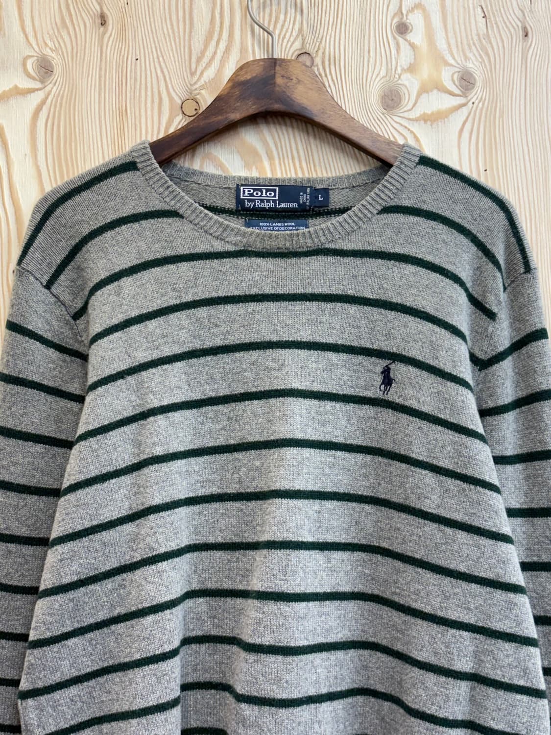 폴로 랄프로렌 스트라이프 램스울 니트 상품이미지3