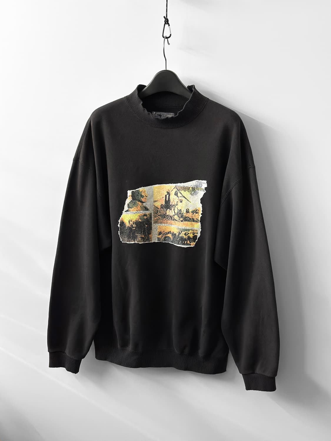 90s 빈티지 겐조 진스 그래픽 모크 넥 스웻셔츠 상품이미지3