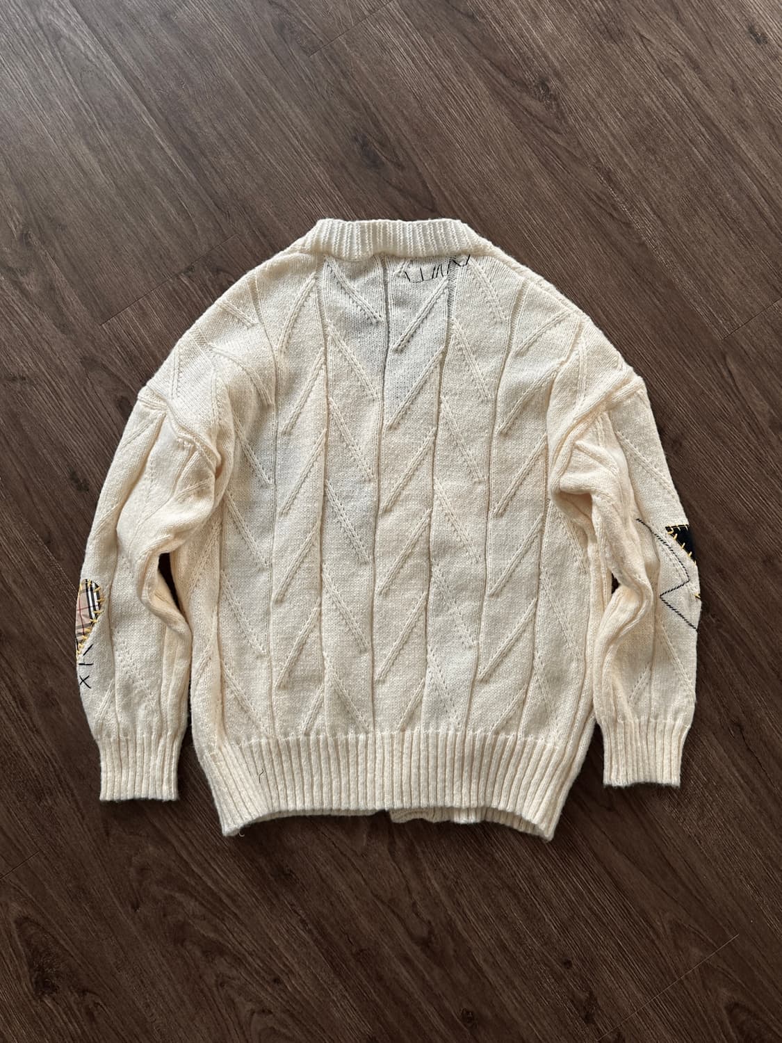 컬러 디테일드 패치워크 카디건 상품이미지8