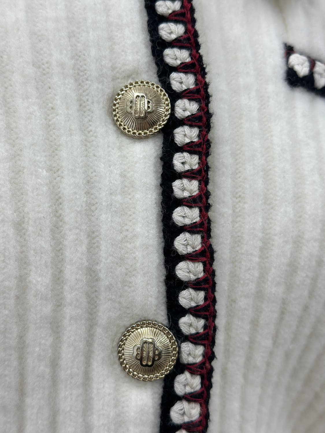 마쥬 콘트라스트 골지 니트 가디건 상품이미지5