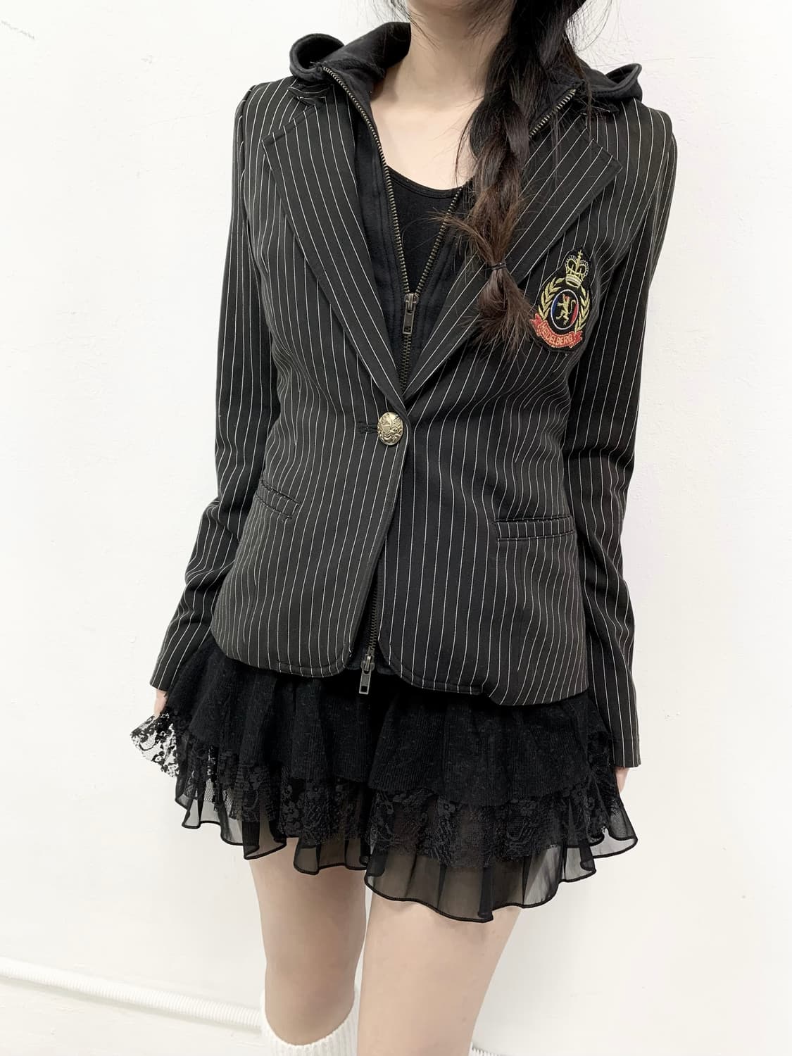 프레피룩 도쿄 스트라이프 후드 자켓 상품이미지4