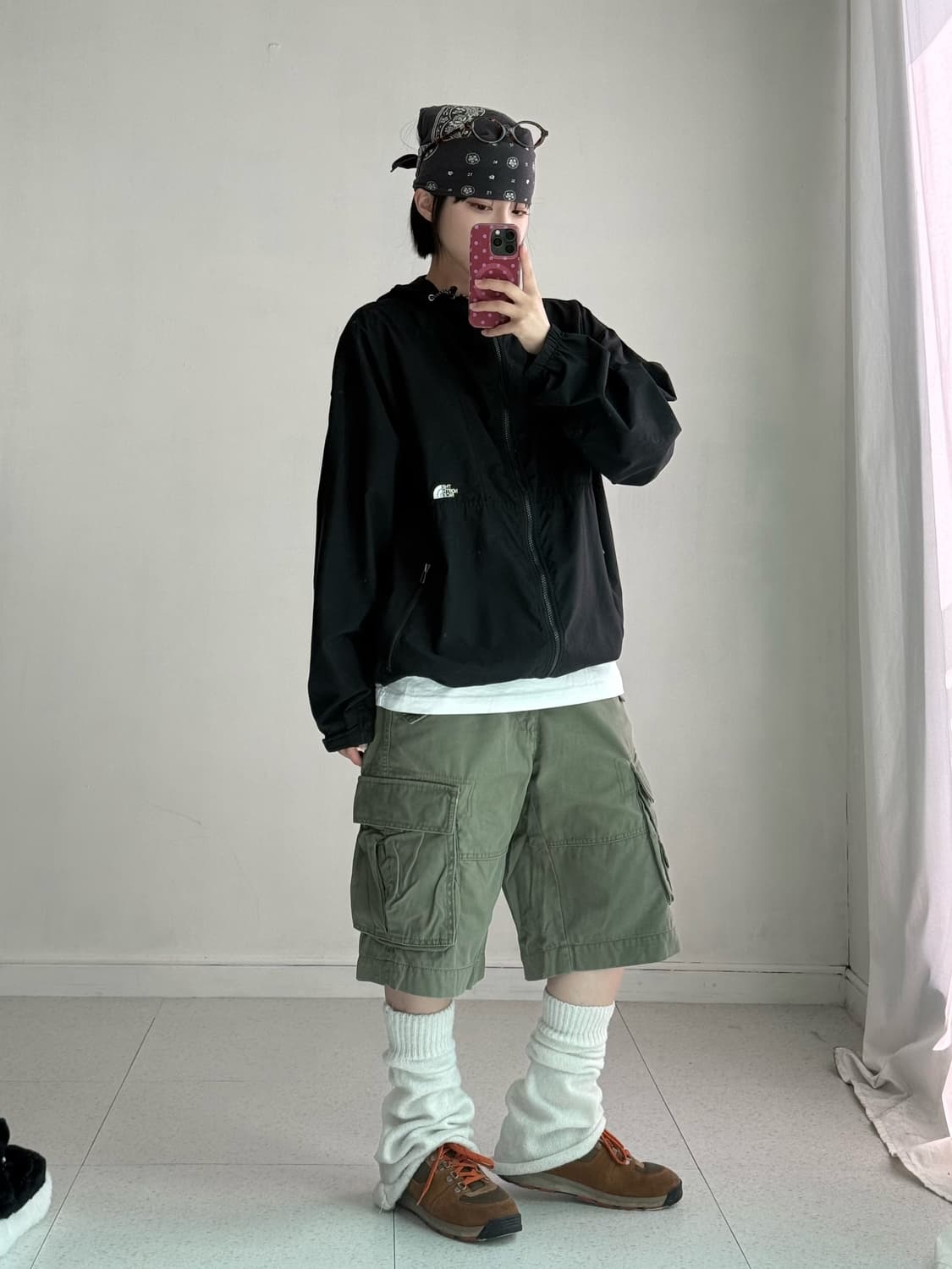 빈티지 카키 버뮤다 팬츠 상품이미지5