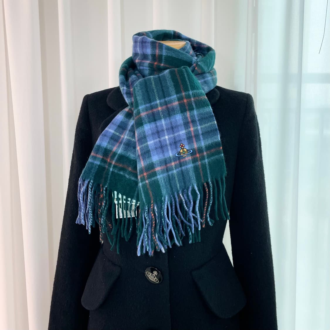 (새상품)비비안웨스트우드 캐시미어 머플러 상품이미지1