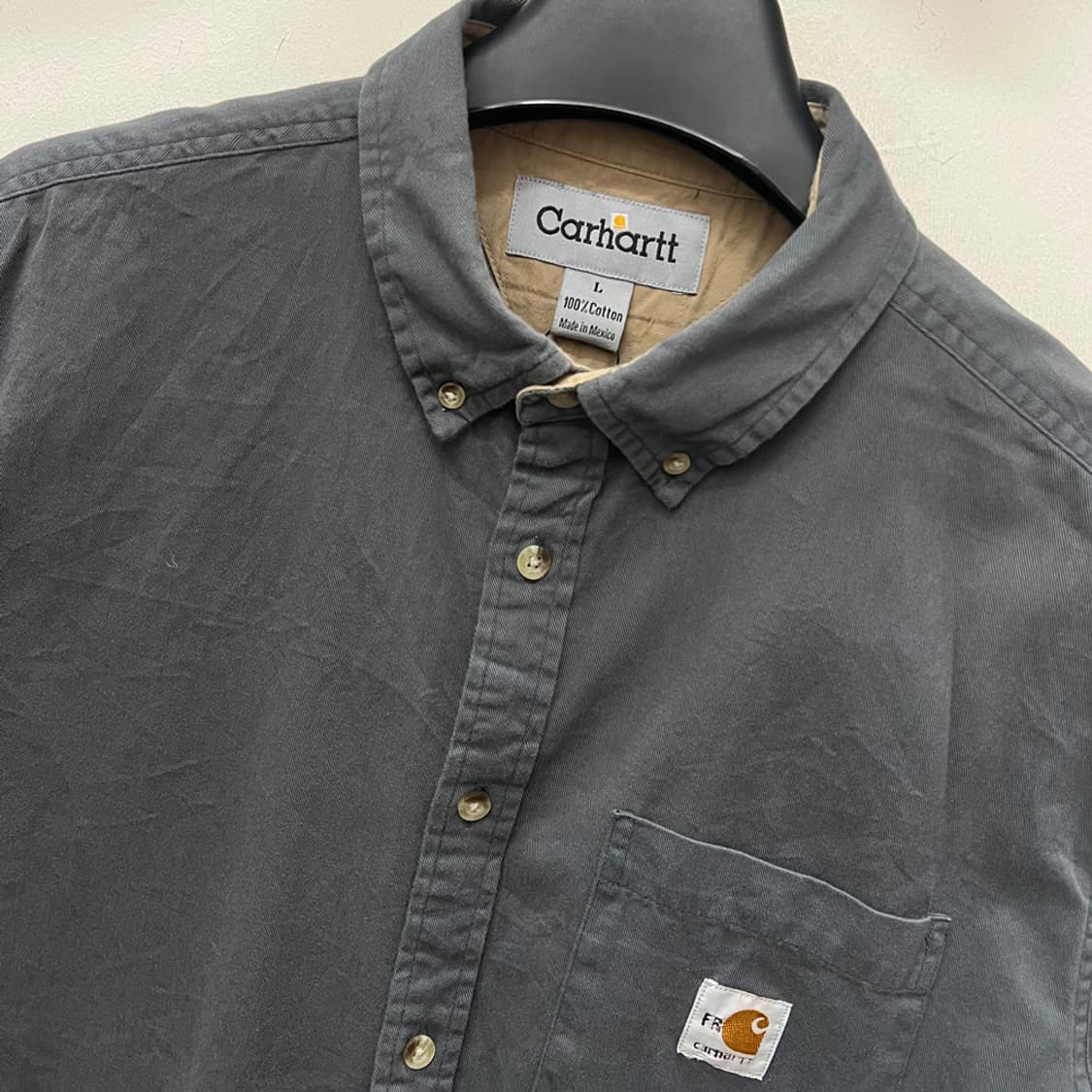 칼하트 리메이크 그레이 긴팔 셔츠 남방 L 상품이미지3