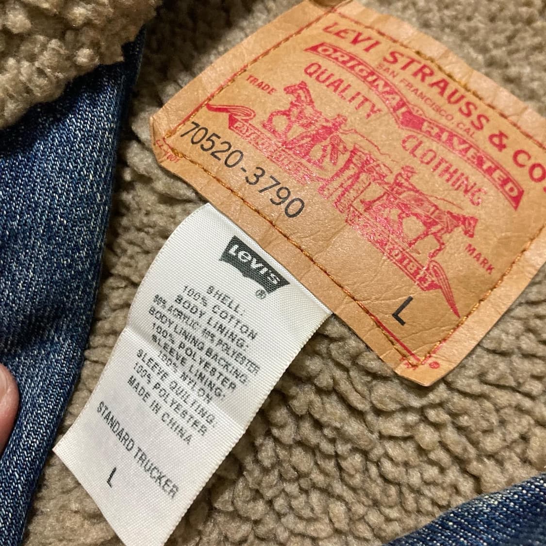 LEVI'S 리바이스 양털 헤비 트러커 자켓 상품이미지5