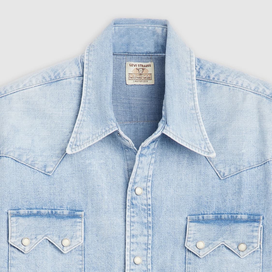 리바이스 LVC 1955 쇼트혼 소우투스 셔츠 001L7-0003 L 상품이미지7