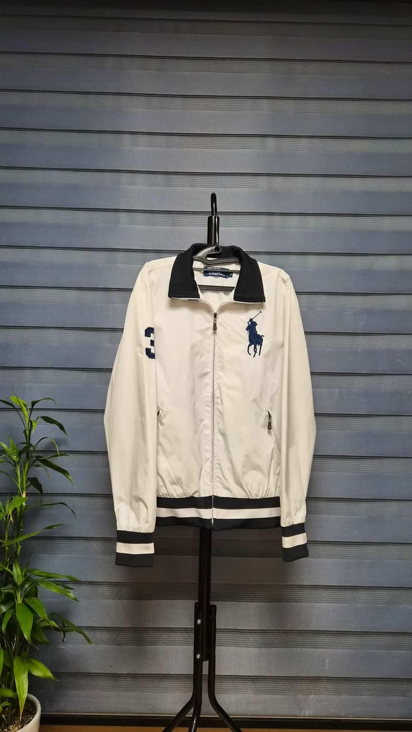 폴로 랄프로렌 빅포니 화이트 블루종 자켓 M 상품이미지1