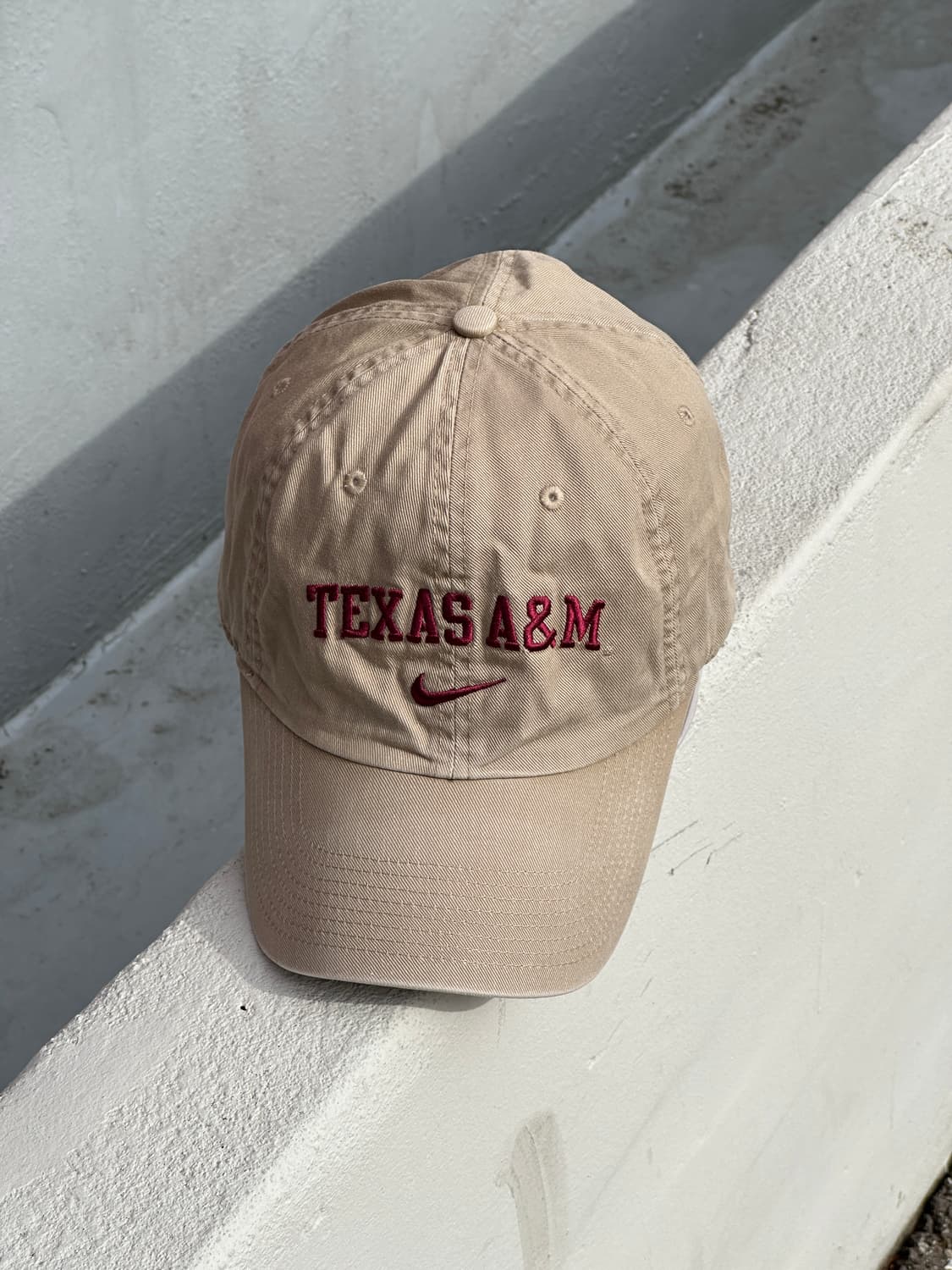 [F] 00s 나이키 텍사스 A&M 베이지 볼캡 모자 상품이미지1