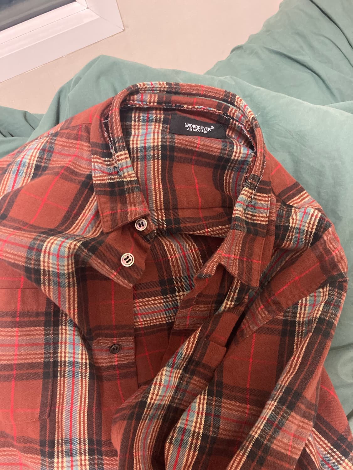 언더커버 체크 셔츠 상품이미지1
