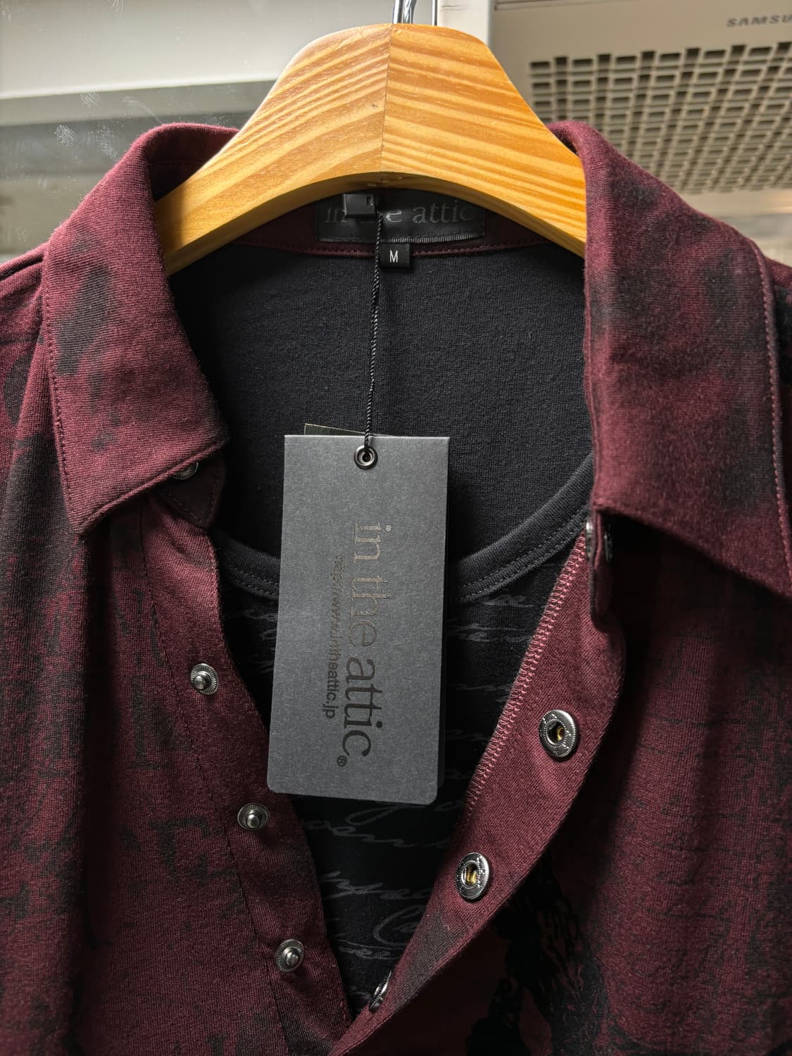 인더애틱 지퍼 절개 레이어드 폴로셔츠 상품이미지9