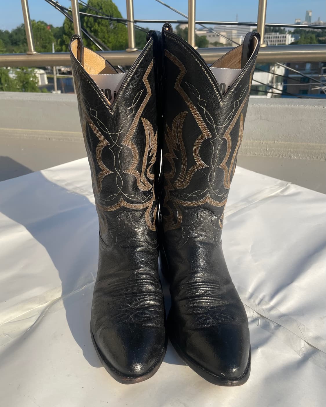 저스틴부츠 Gold Stitched Cowboy Boots 11EE 상품이미지1