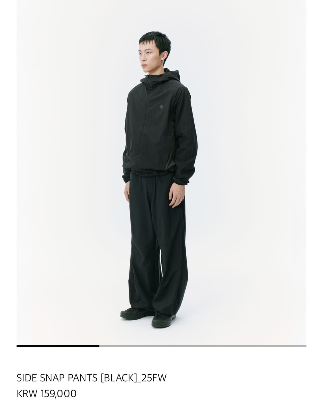 산산기어 사이드 스냅 팬츠 25fw 상품이미지1