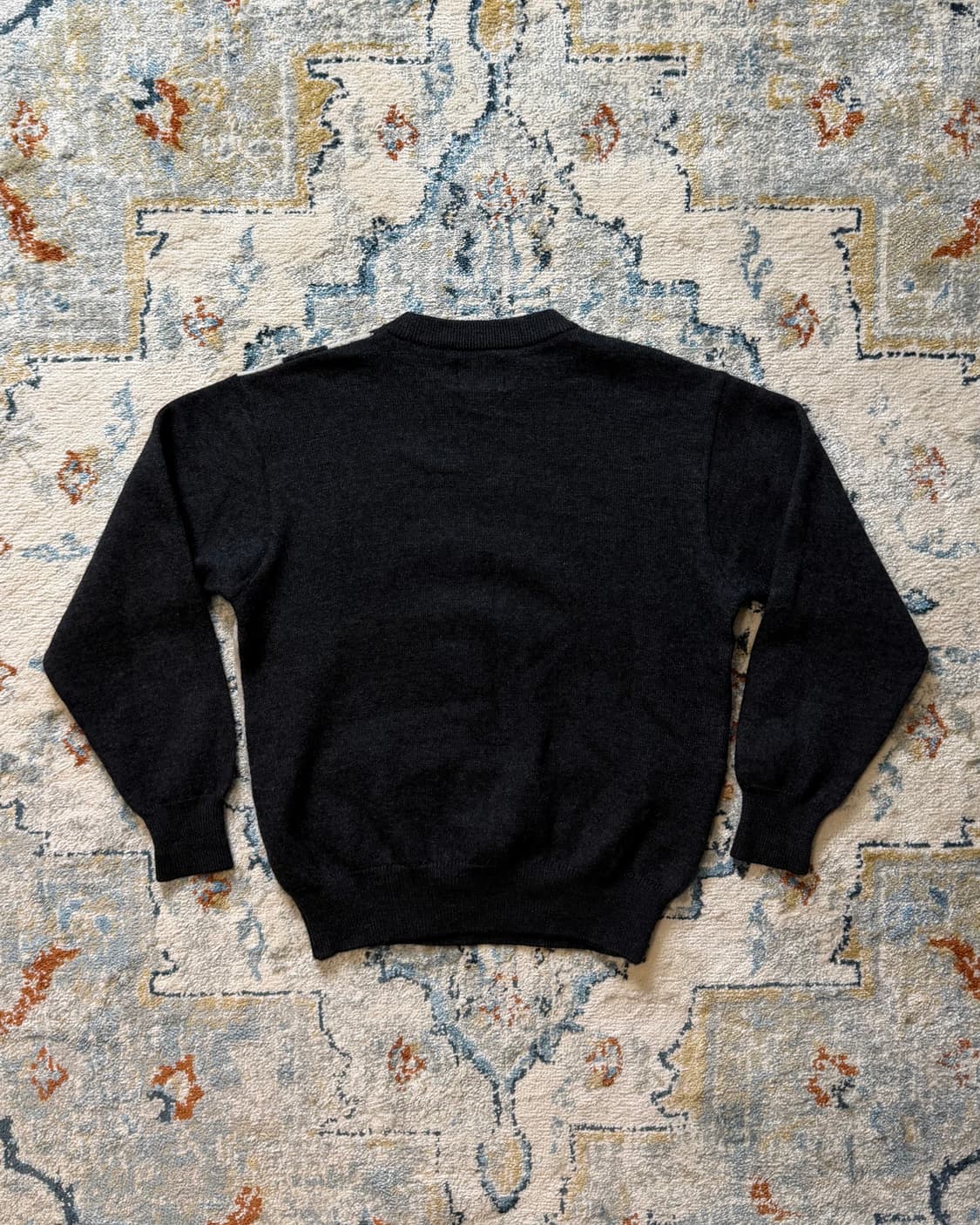 90s Vintage Wool Patchwork Knit Sweater 상품이미지5