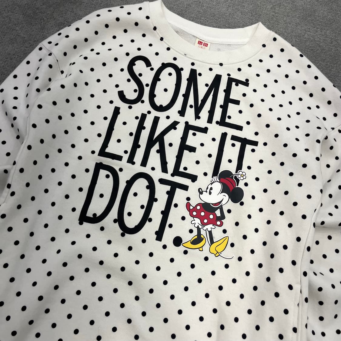 S 유니클로 도트 롱 맨투맨 상품이미지2