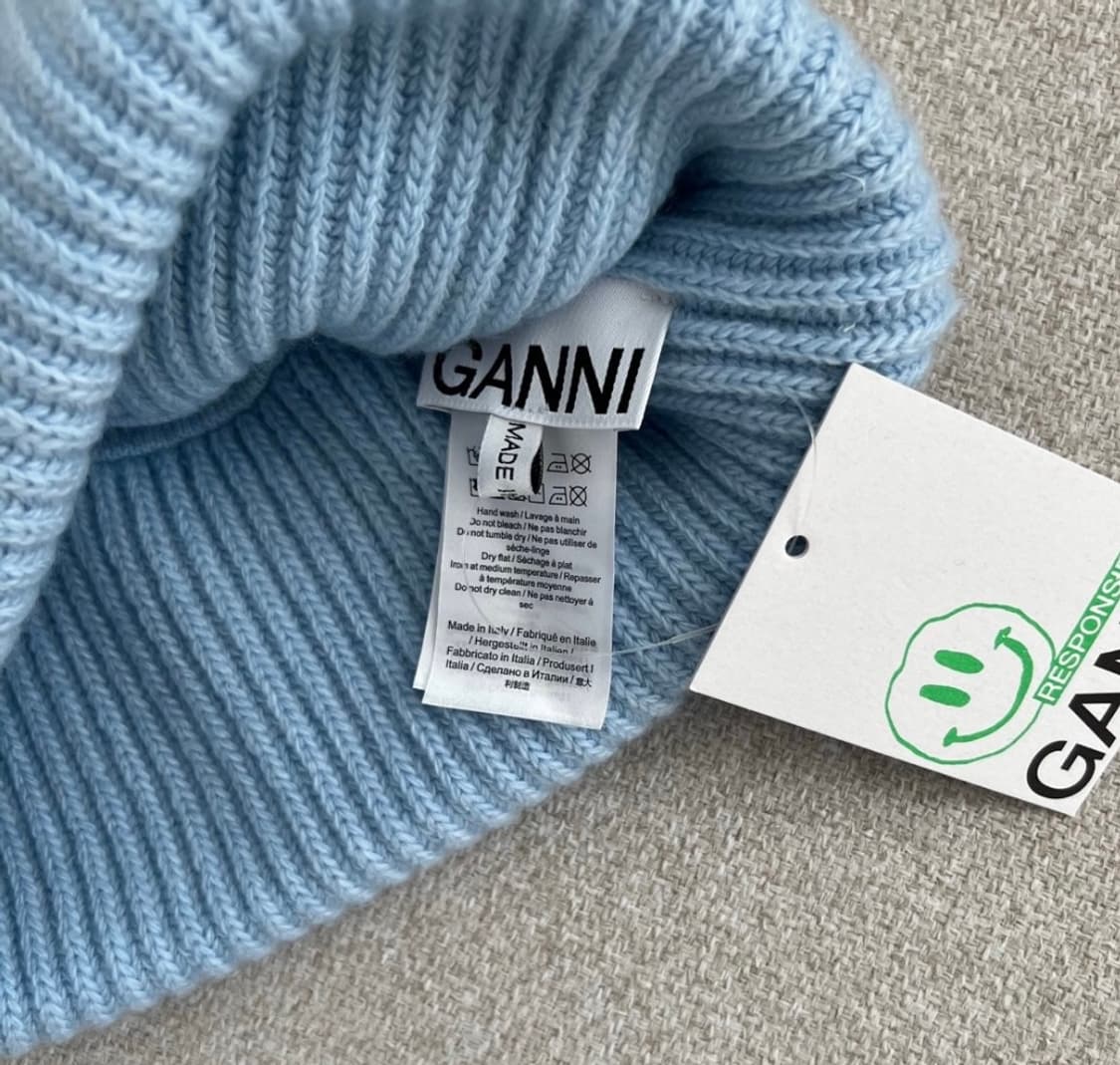 가니 GANNI 리사이클울니트 비니 머플러세트 정품 상품이미지7
