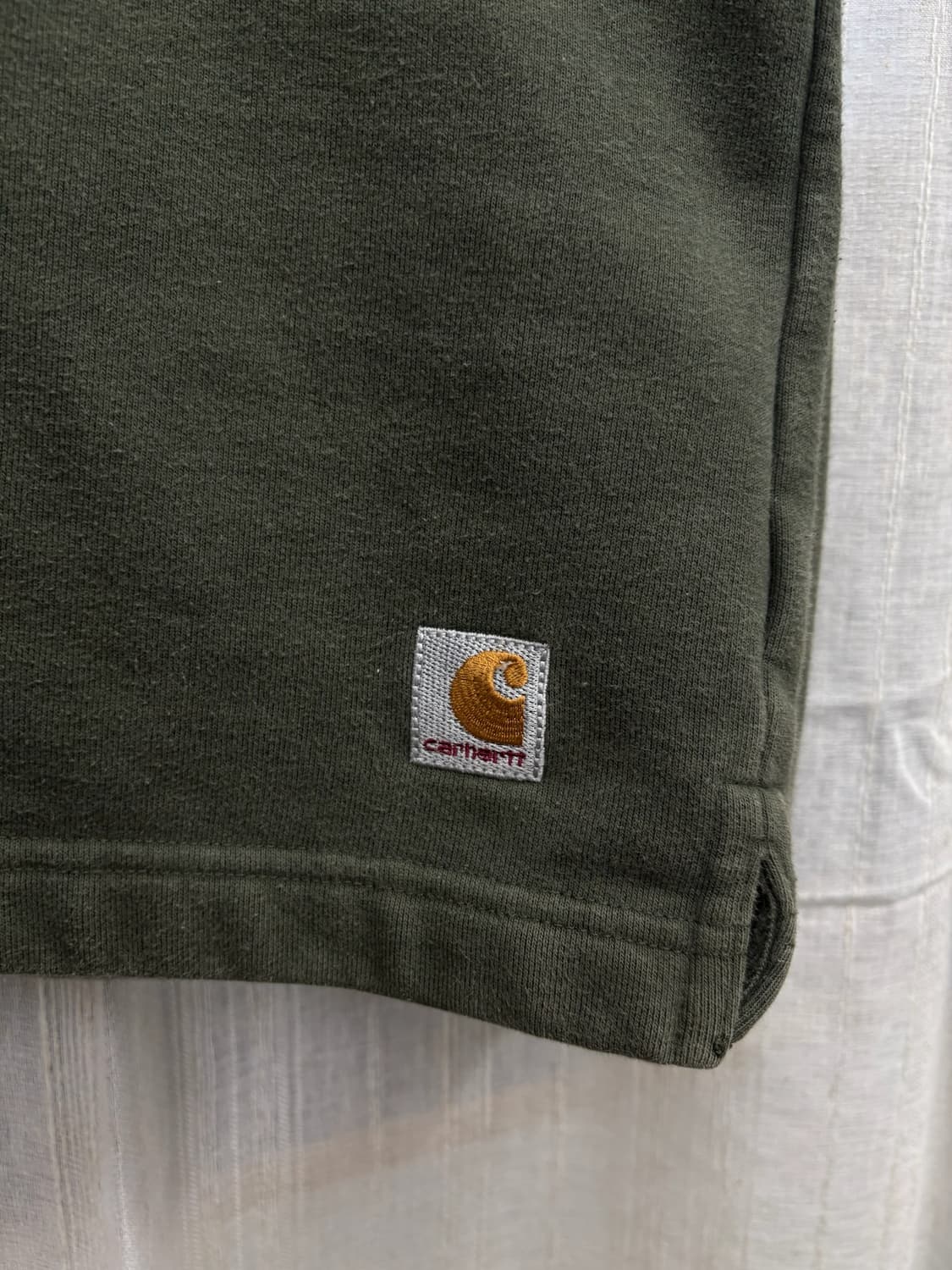 칼하트 빈티지 카키 반집업 맨투민 상품이미지4