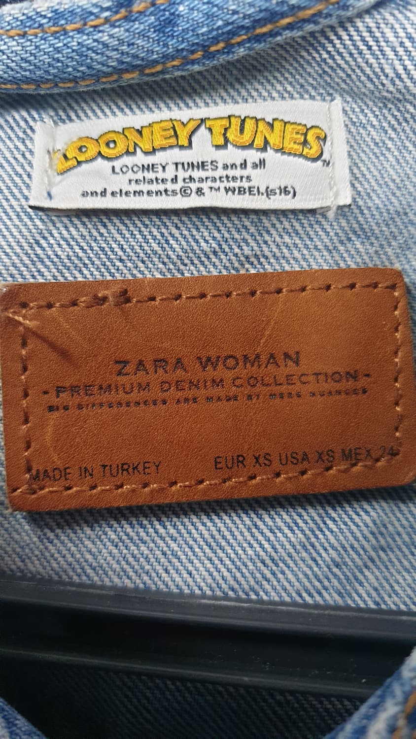 자라 루니툰 콜라보 청자켓 XS 상품이미지7