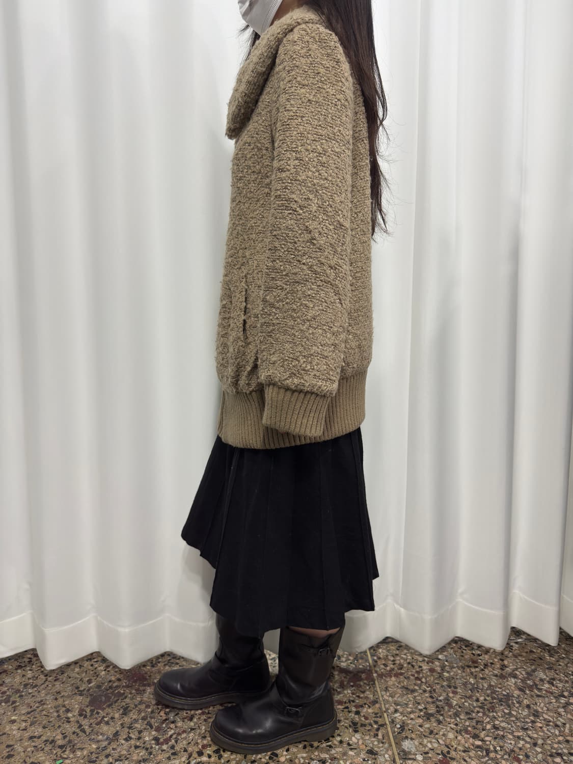 soft brown fleece jacket 상품이미지5