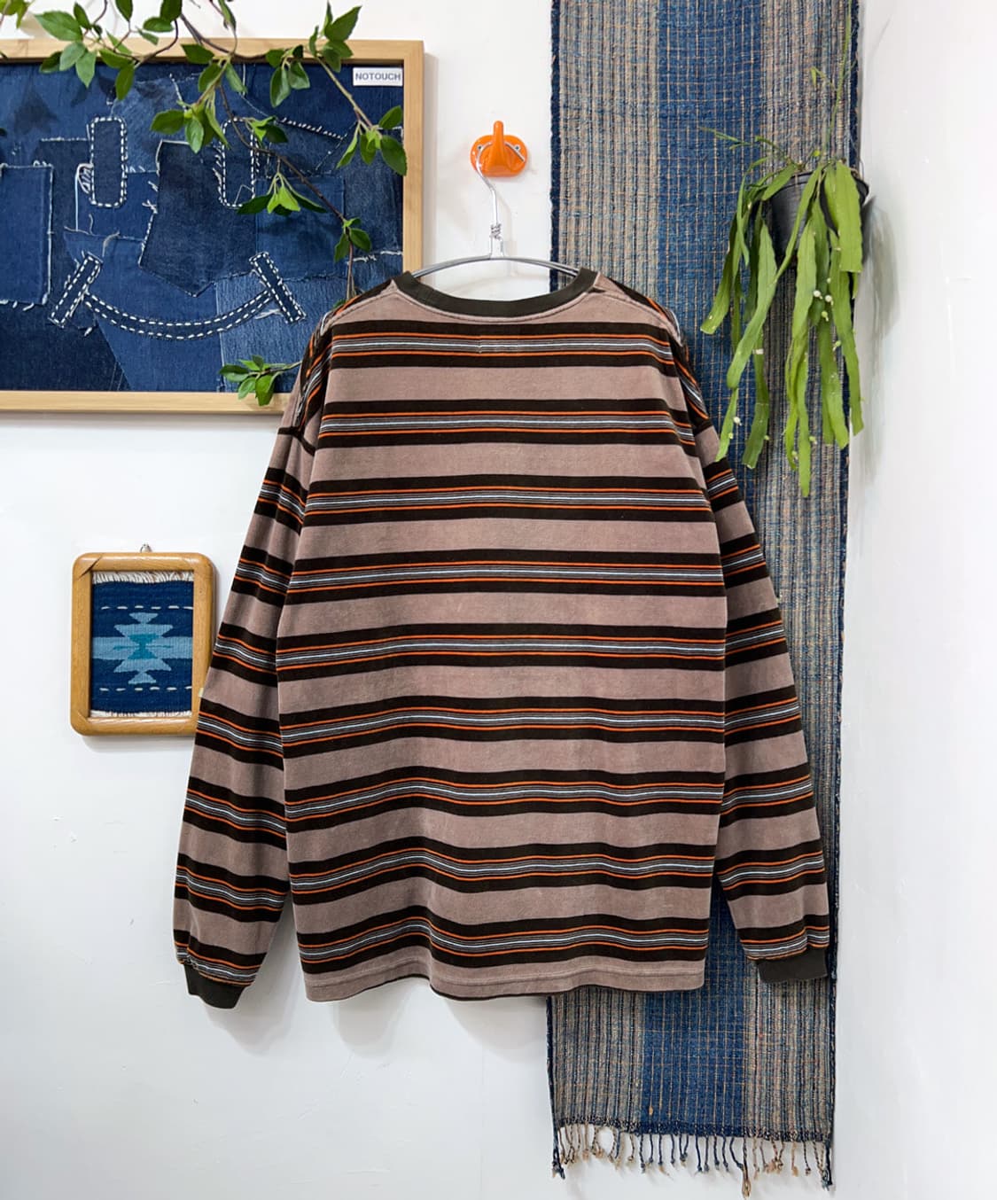 BEAMS   Velvet Touch Stripe Long Sleeve  상품이미지2