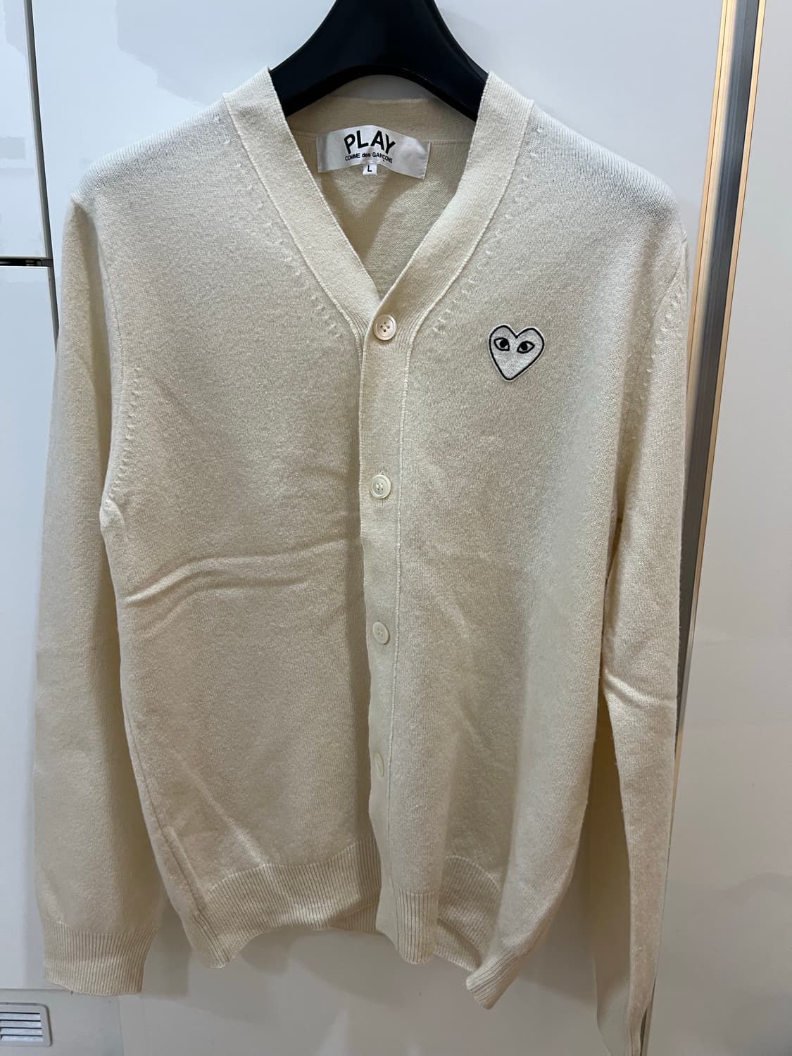 꼼데가르송 아이보리가디건 L 상품이미지1