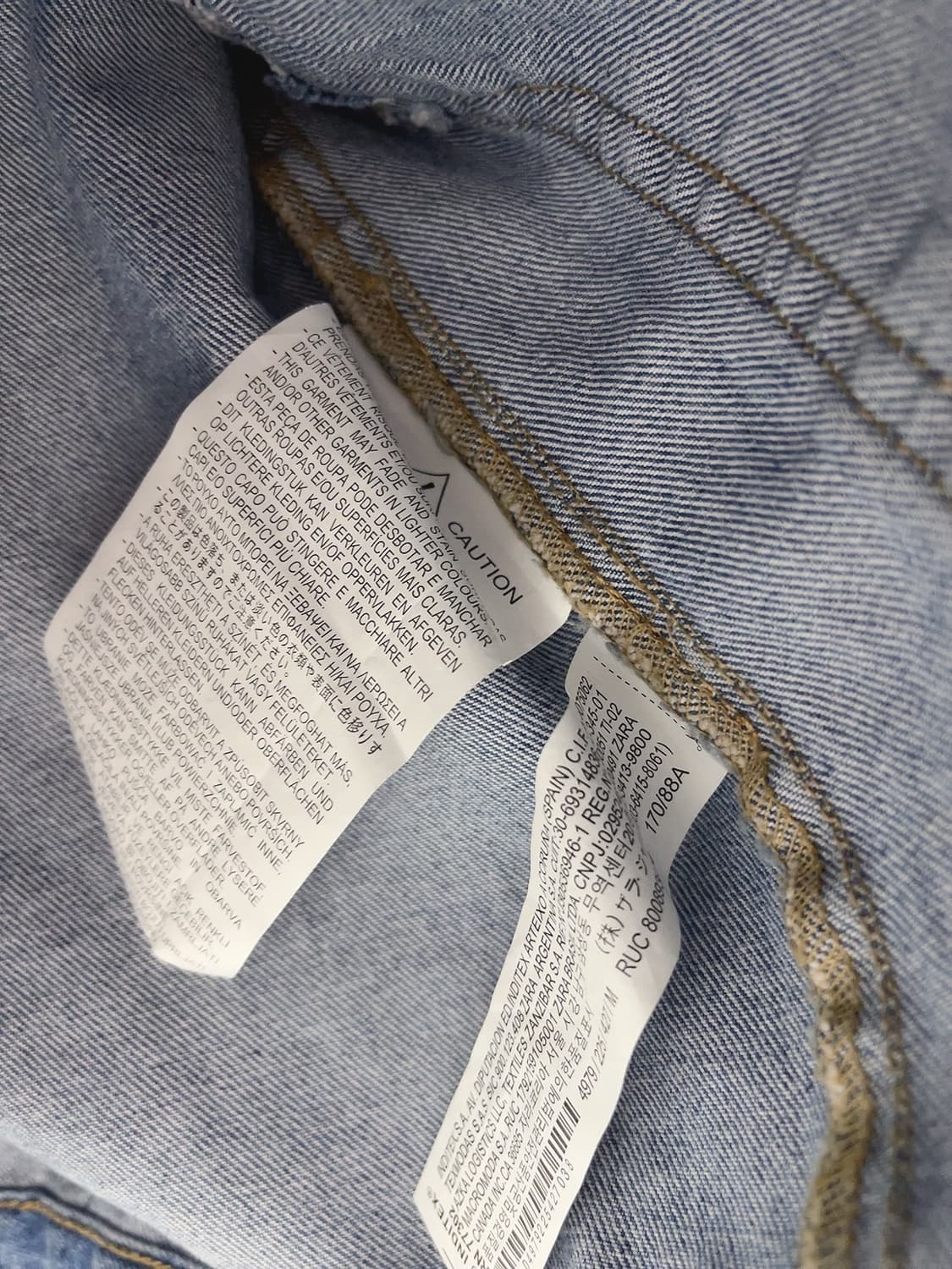 자라 데님 하프 자켓 상품이미지8