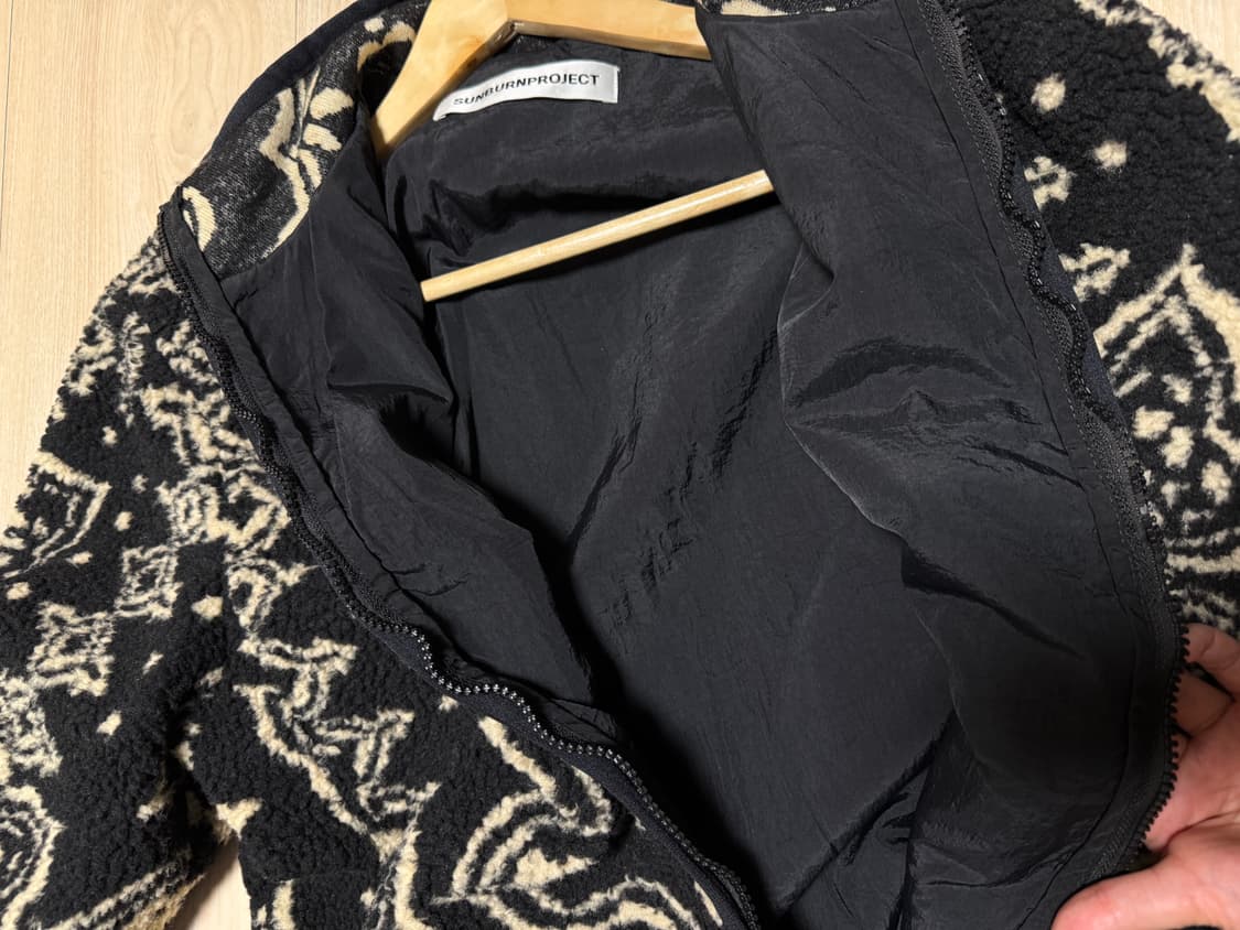 썬번프로젝트 페이즐리 플리스 집업 상품이미지8