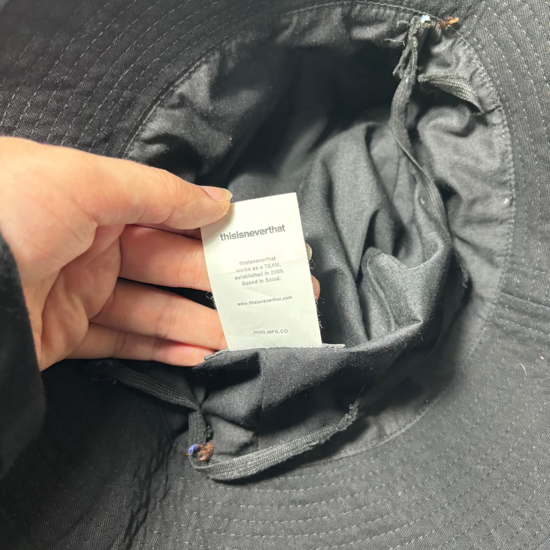 OS 디스이즈네버댓 디네댓 블랙 벙거지 버킷햇 상품이미지6