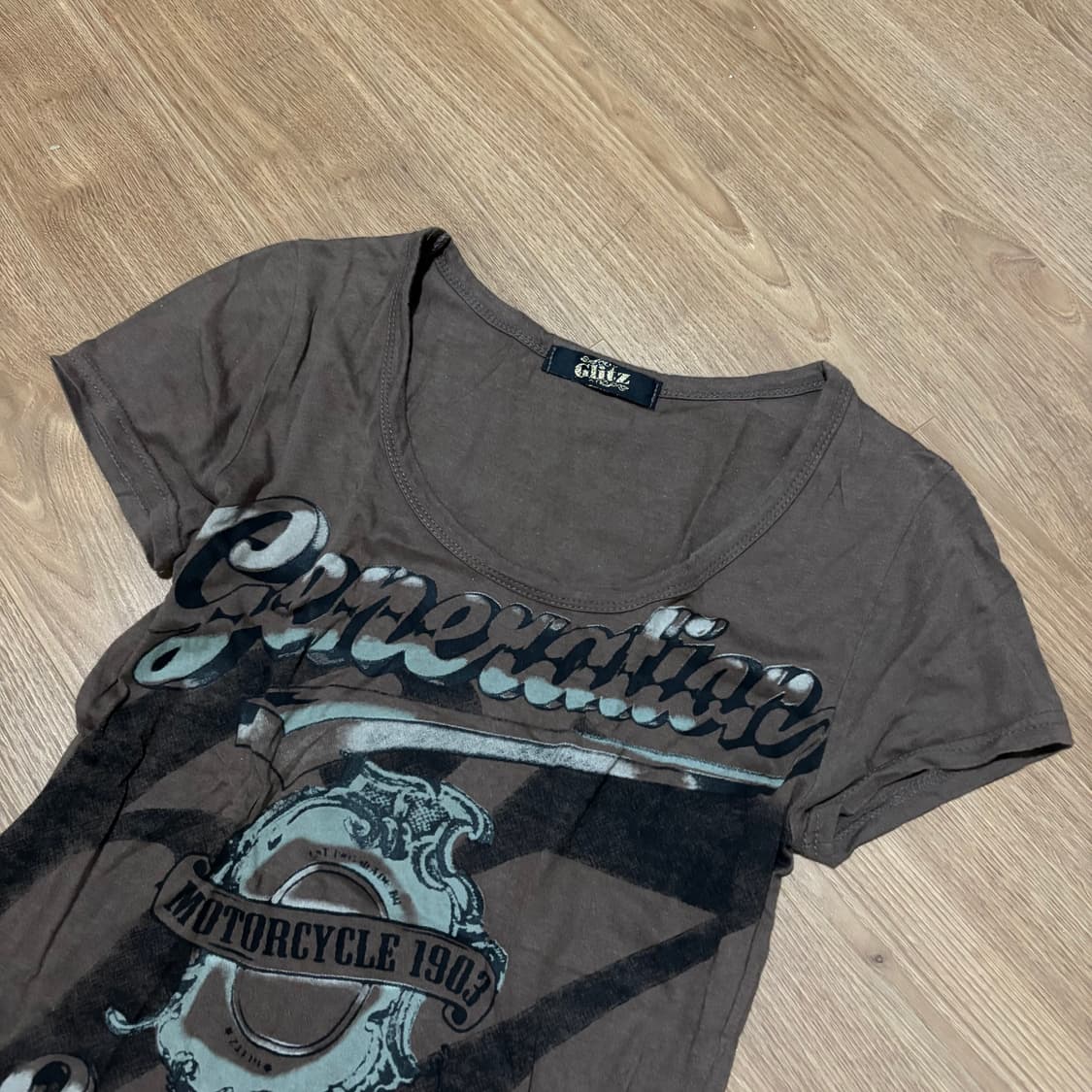“Glitz” 00’s Y2K Mood Print Tee 상품이미지3