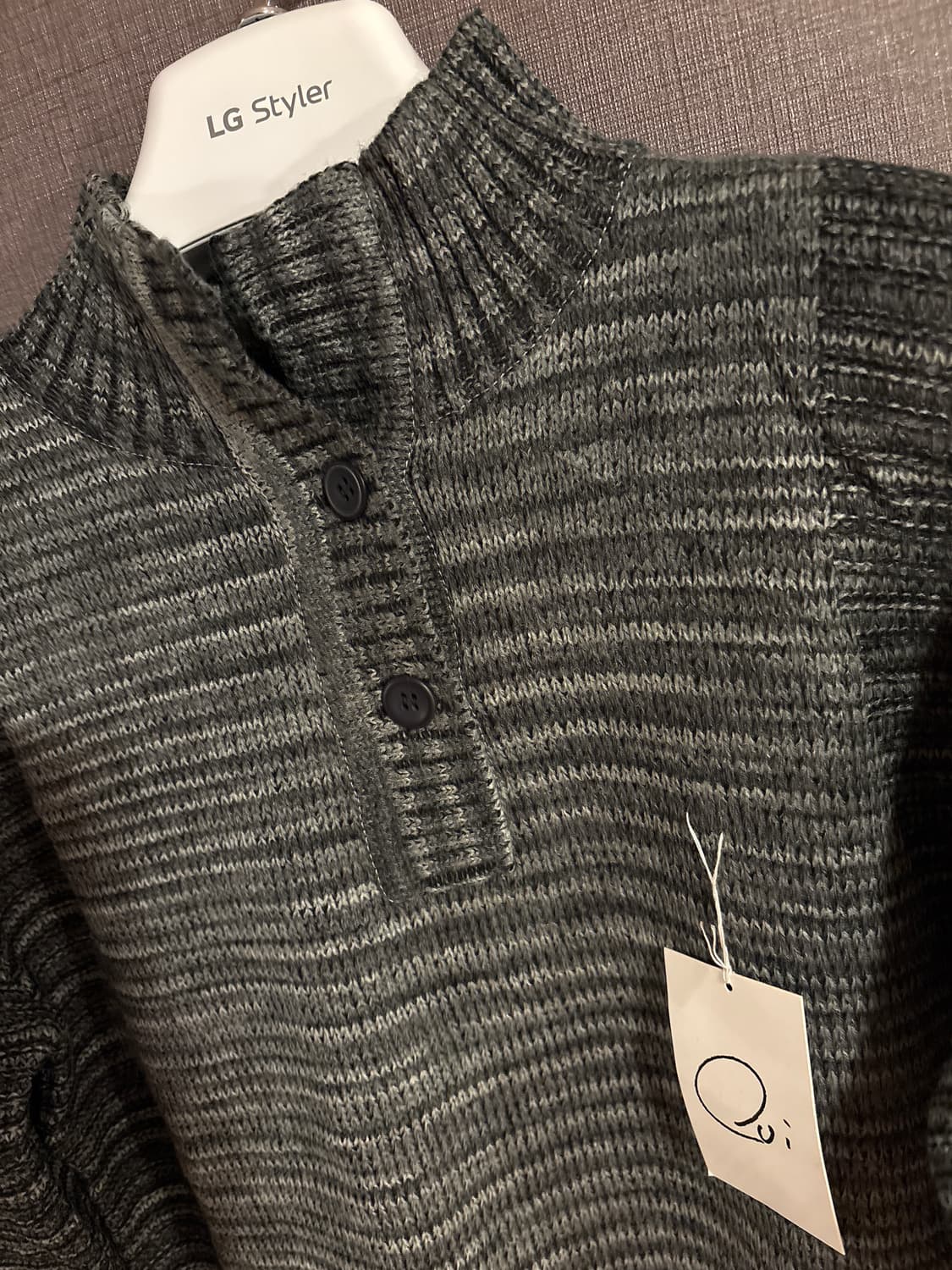 [새제품] OUI 회색 스트라이프 스웨터 JAPAN  상품이미지3