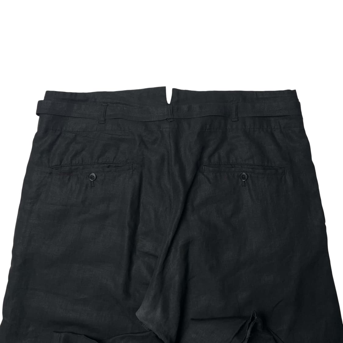 Yohji yamamoto 허리 스트랩 린넨 팬츠 상품이미지7