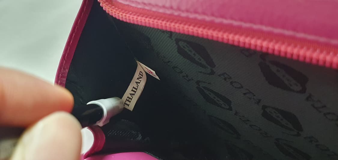 로타(Rota) 가오리가죽 AUGUST 핑크 탑핸들 토트백 상품이미지7