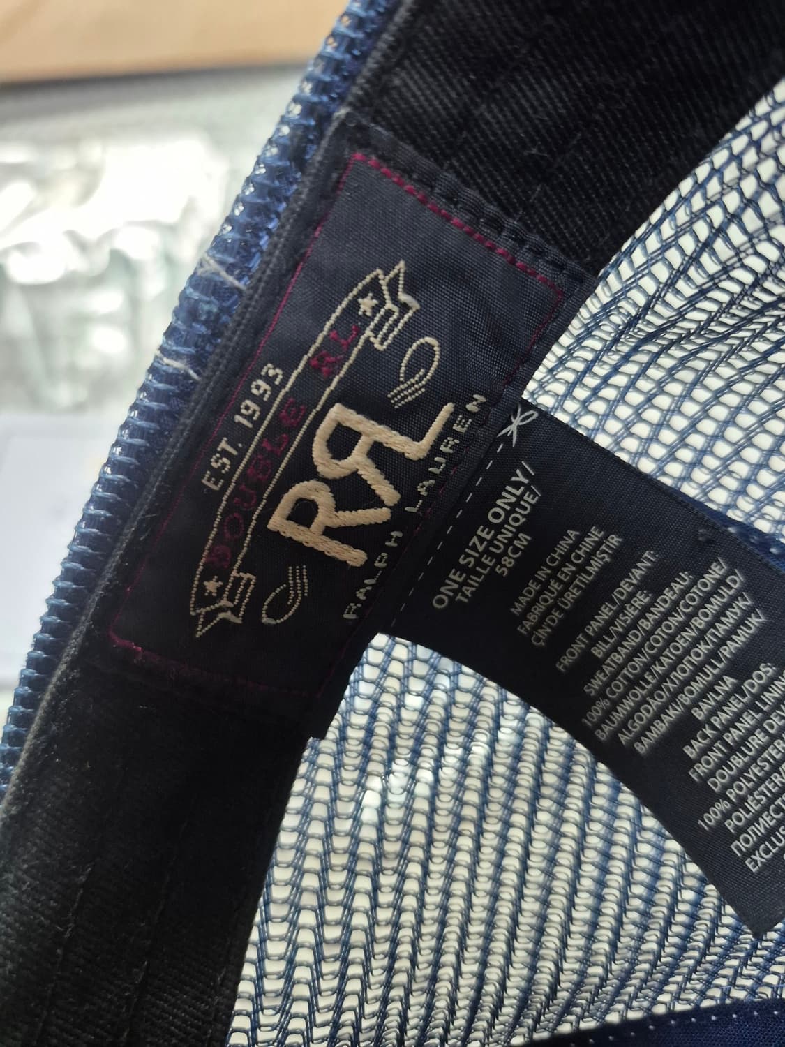 RRL 더블알엘 데님 트럭커 볼캡 상품이미지3
