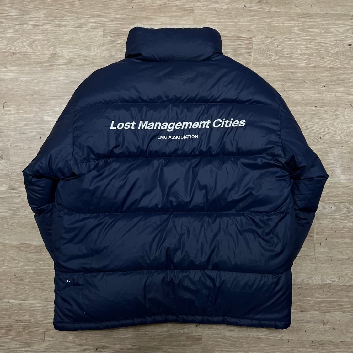 엘엠씨 LMC 덕다운 리버시블 뽀글이 후리스 푸퍼패딩 [네이비] S/90 상품이미지4