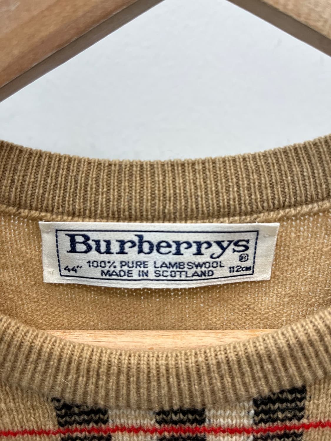 여) 버버리 체크 울니트  상품이미지5