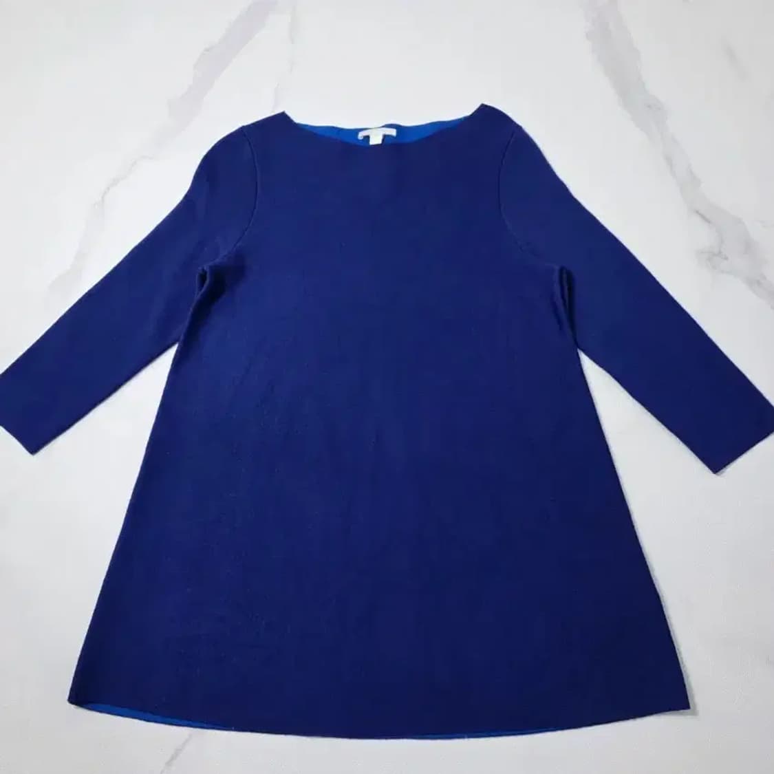 COS 코스 메리노 울 보트넥 니트 블루 55 상품이미지2