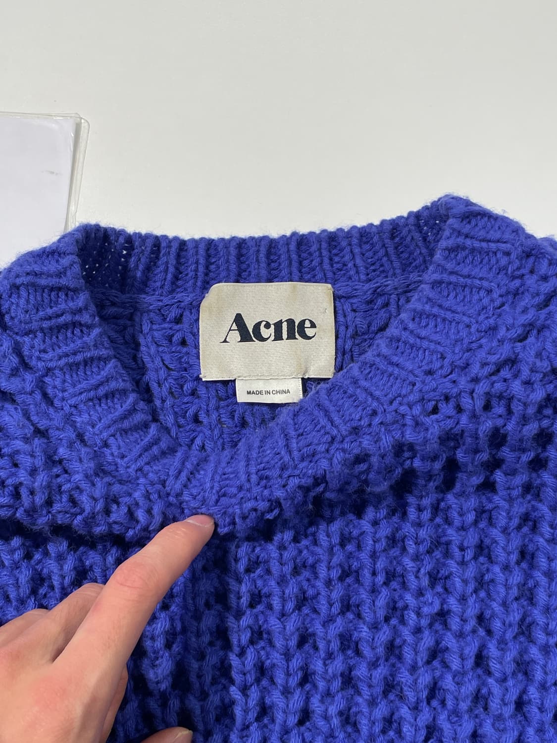 아크네 스튜디오 퍼플 울 크루넥 스웨터 상품이미지7