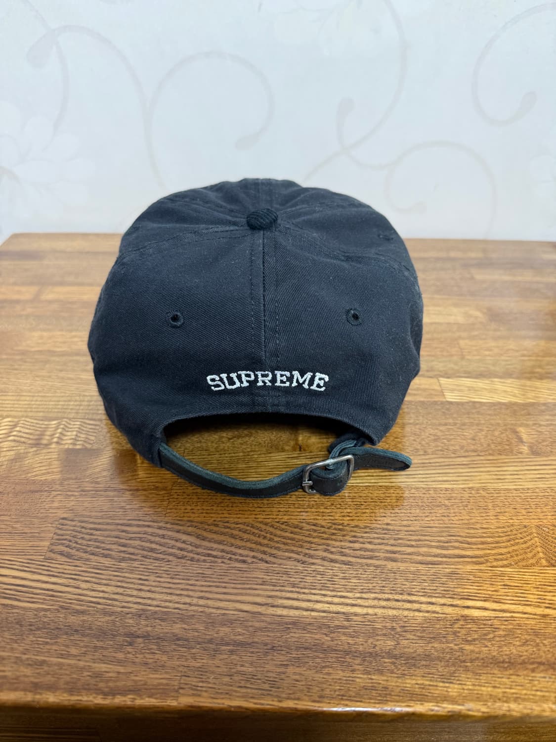 슈프림 S로고 코듀로이 볼캡 블랙 상품이미지3