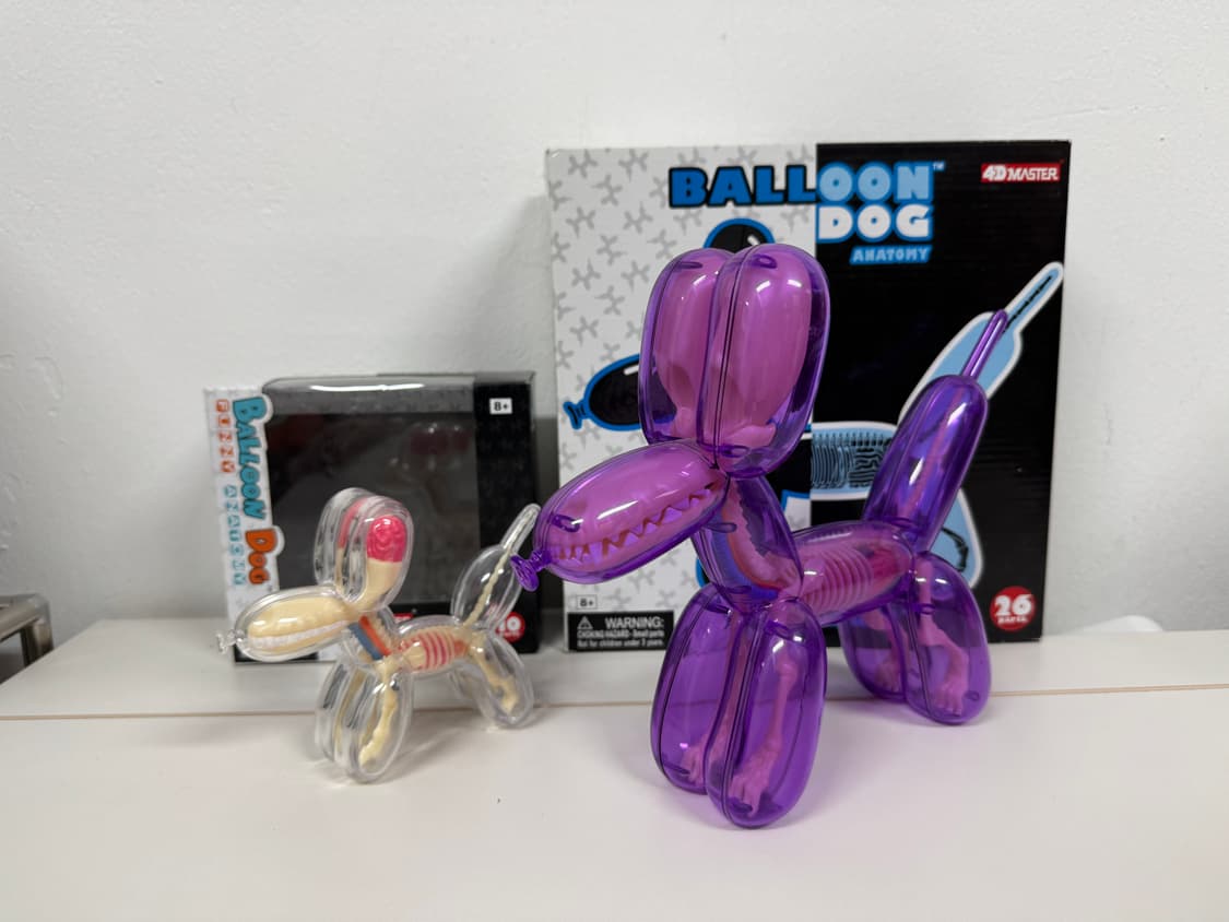 제이슨프리니 제프쿤스 4d마스터 벌룬독 아트토이 라지,스몰 세트 상품이미지3