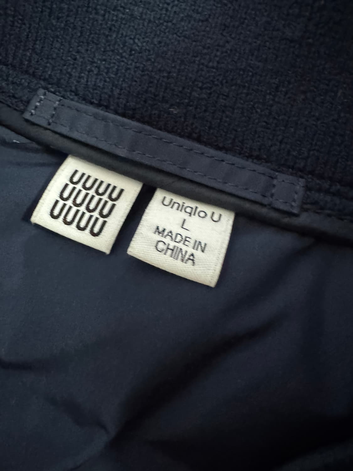 여성 유니클로 U라인 미니멀 경량 다운 자켓 M 네이비 상품이미지4