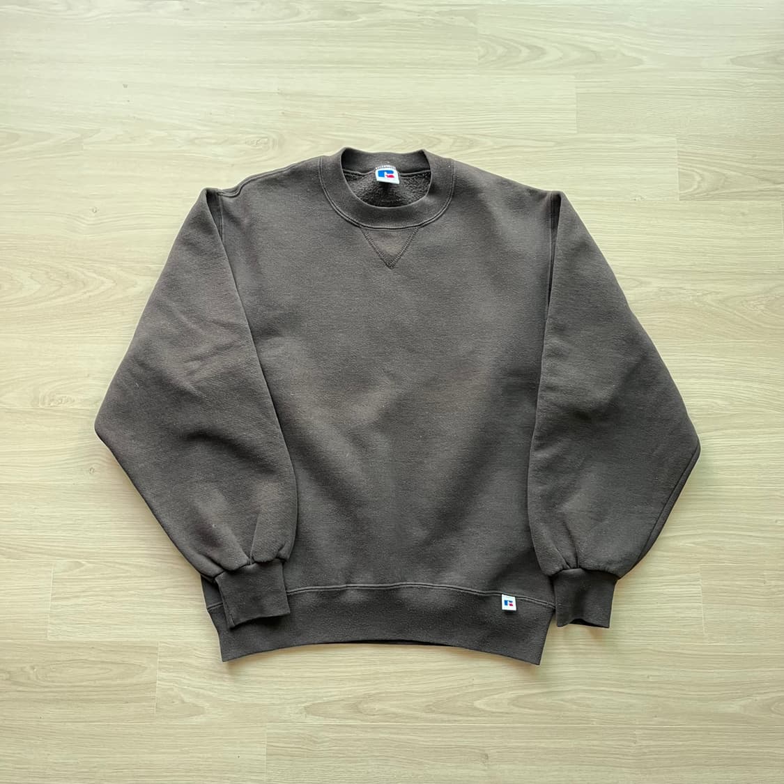 [S] 90s 빈티지 러셀 스웻셔츠 맨투맨 초코브라운 상품이미지1