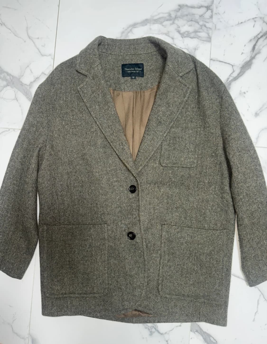 Thursay Island 카키브라운 자켓 M 상품이미지1